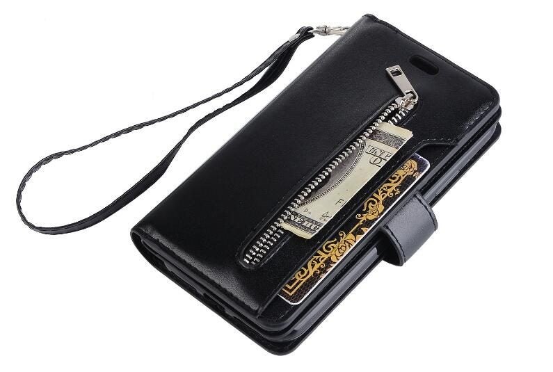 Huawei nova 2 plus case 10 cardS slots wallet leather case with zip Carousel 2