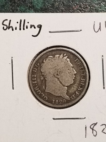 UK Shilling - SILVER - 1820 Carousel 1