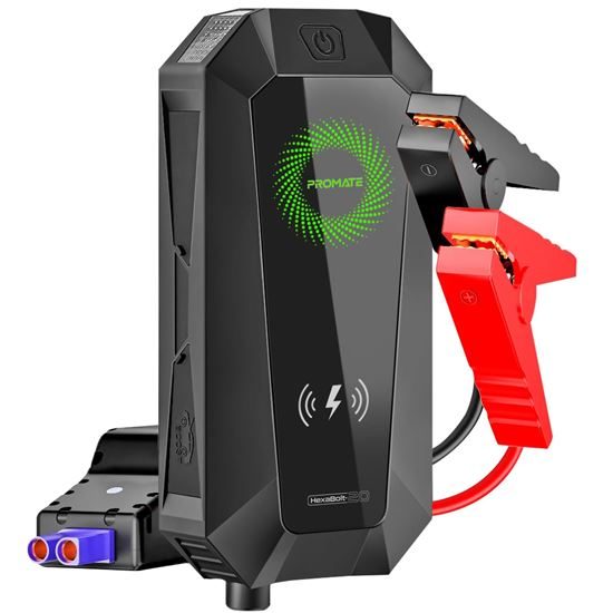 PROMATE 19000mAh Jump Starter Power Bank. 1500A/12V Peak Current. Dual Carousel 2