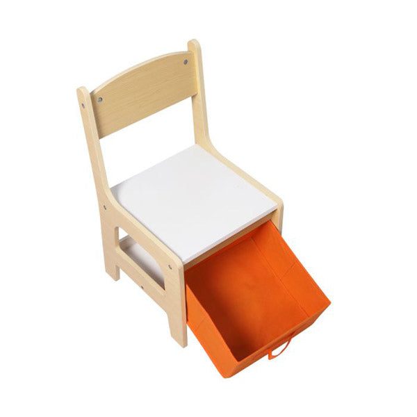 Kids Table And Chairs Set Storage Box Toys Play Desk Wooden Study Carousel 3