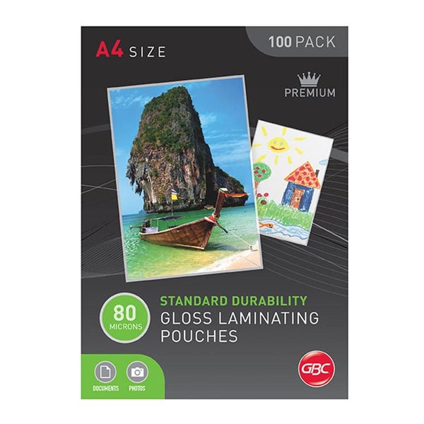 Gbc Laminating Pouch A4 80 Micron Pk100 BL80MA4 Carousel 1