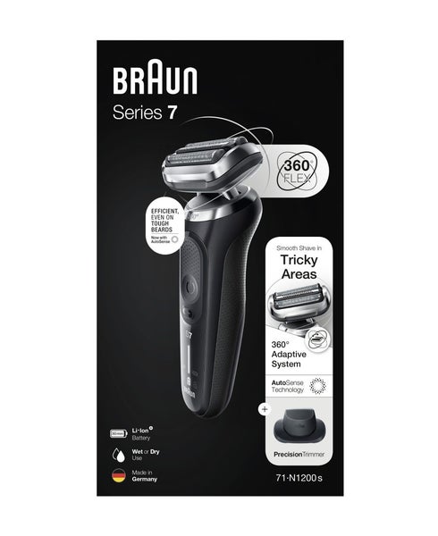 Braun Series 7 Wet & Dry Electric Shaver With Precision Trimmer Head Carousel 5