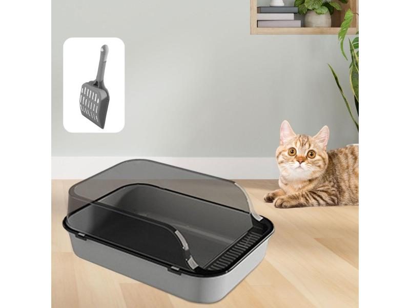 Open Top Cat Litter Box Durable Cat Sand Box Detachable With High Side Kitten Carousel 2