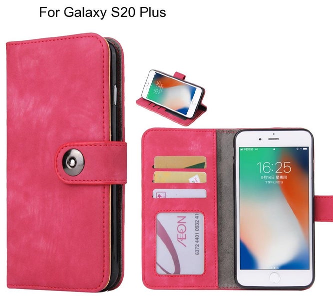Galaxy S20 Plus case retro leather wallet case Carousel 1