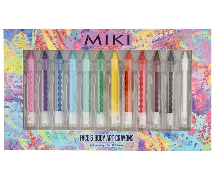 MIKI Face and Body Art Crayons 12 Pack Carousel 1
