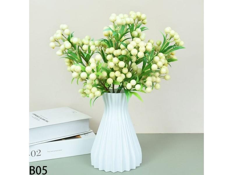 Berry Artificial Flower Fruit Cherry Bouquet Fake Berries Xmas New Year's Decor Carousel 1