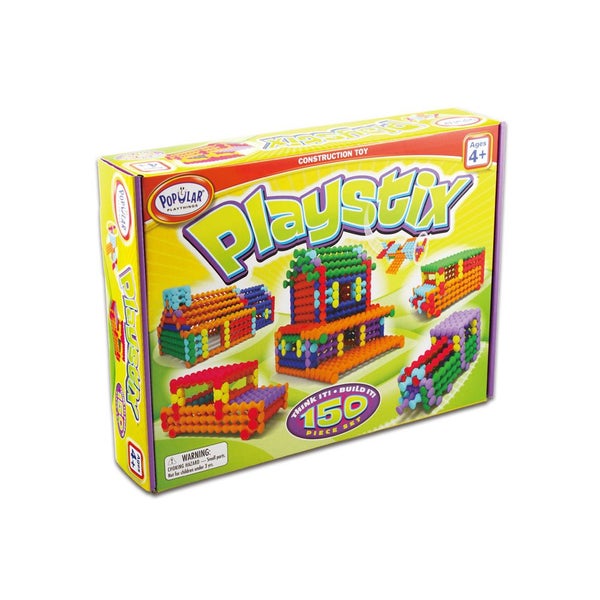 150pc Popular Playthings Playstix Deluxe Set Building Toy Kids Children 4y+ Carousel 1