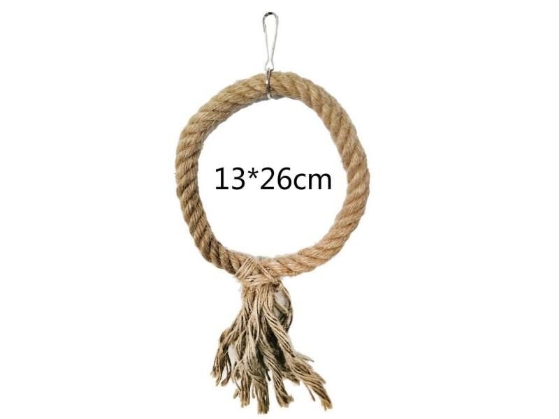 Pet Products Bird Supplies Parrot Chew Toys Triangular Cotton Rope