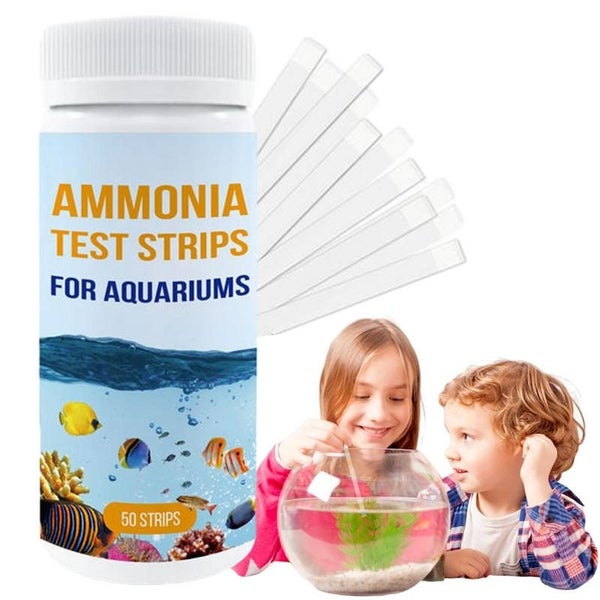 Ammonia Test Strips 50 Count Water Testing Aquarium Test Strips Carousel 1