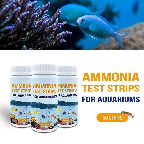 Ammonia Test Strips 50 Count Water Testing Aquarium Test Strips Carousel 6