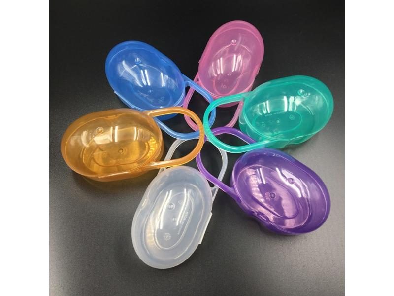 Colour Pacifier Baby Solid Box Soother Container Holder Box Travel Storage Case Carousel 1