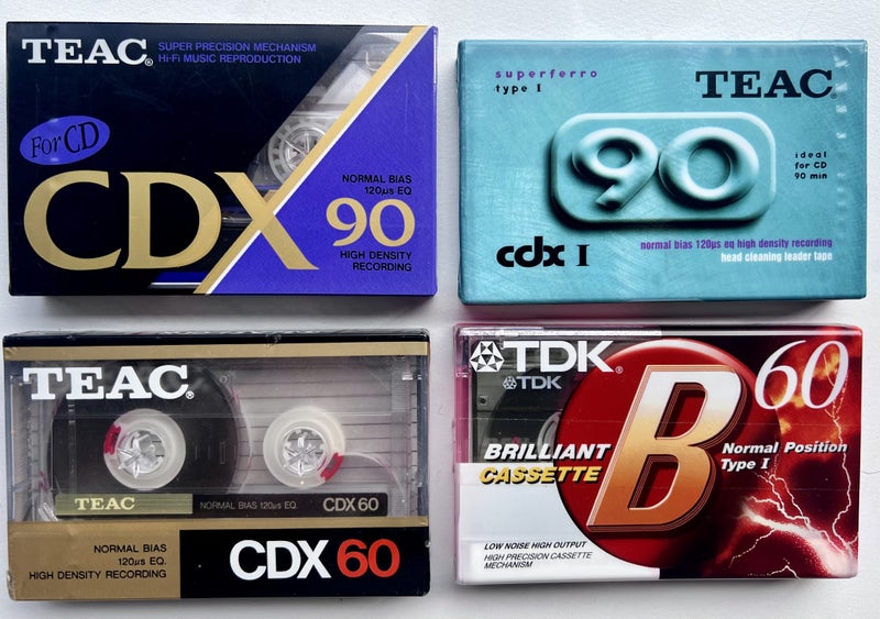 4x New Blank Tapes Carousel 1