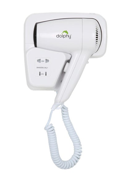 Dolphy Low Noise Wall Mounted Hair Dryer 1200W - White Carousel 1