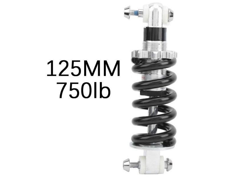150/125/100mm 500/600/750/1200lb Bike Spring Shocks Absorber Suspension Damper Carousel 1