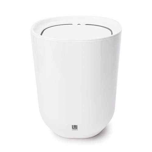 Umbra: Step Waste Can with Lid - White Carousel 1