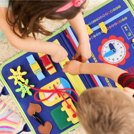 Busy Board,Educational Activity Board,Montessori Busy Board for Developing Carousel 1