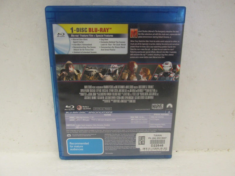 Marvel Iron Man 3 Blu-ray Movie Carousel 2