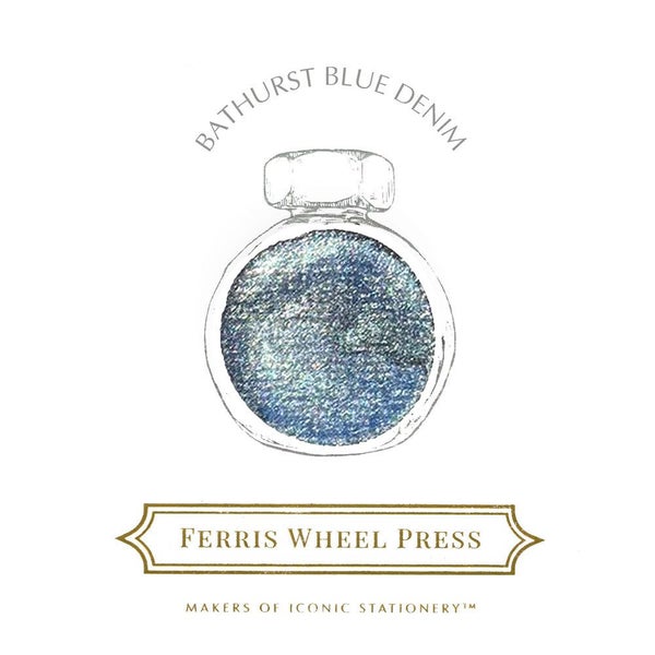 Ferris Wheel Press Fountain Pen Ink Bathurst Blue Denim 38ml Carousel 2