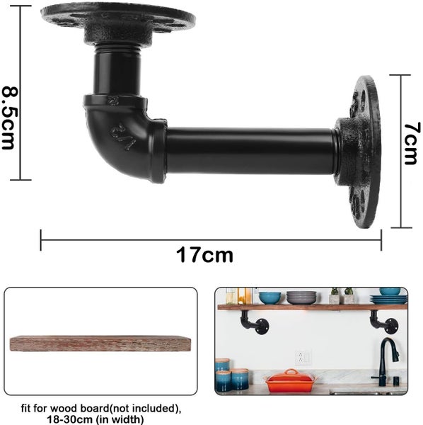 Wall Shelf Brackets Industrial Pipe Shelves Bracket Carousel 2