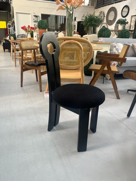 Huck Side Chair - Black Boucle *Floor Display* 35% OFF Carousel 2