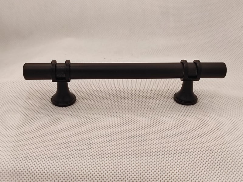 TBar Circular Cabinet Door and Drawer Handles 128mm Black Carousel 2