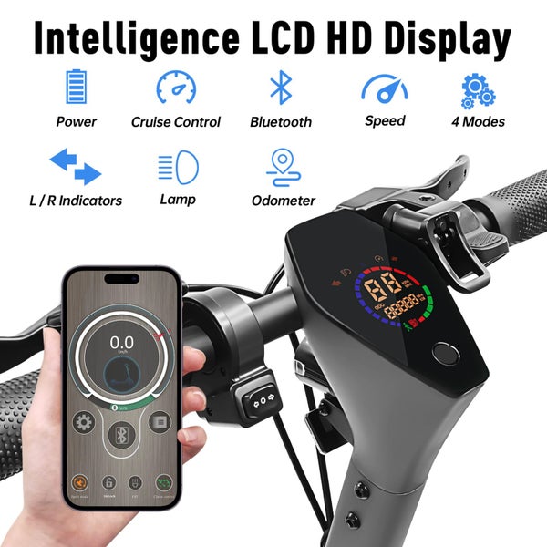 Promotion! 45KM 32KM/H -Turning Indicator-10'' Tire-Electric Scooter E9 MAX Carousel 2