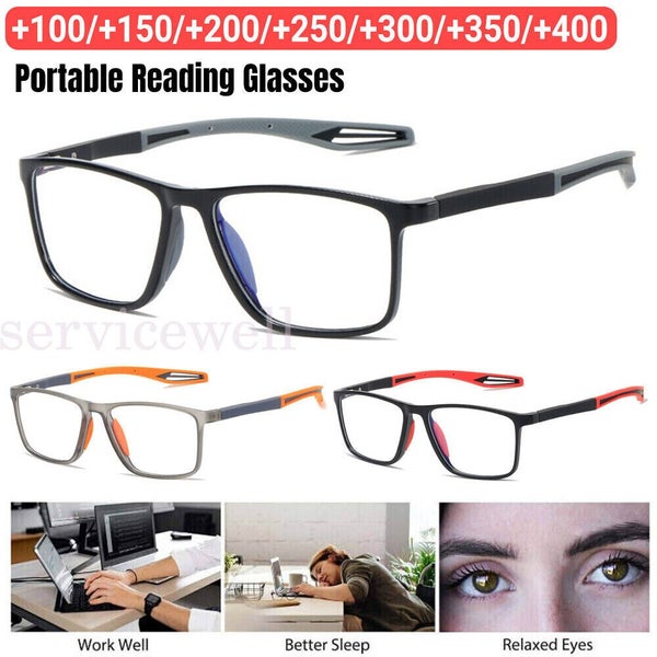 Portable Non Slip Readers Anti-blue Light Reading Glasses For Men Women Carousel 2