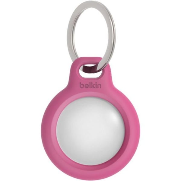 Belkin Secure Holder with Key Ring for AirTag - Pink Carousel 1