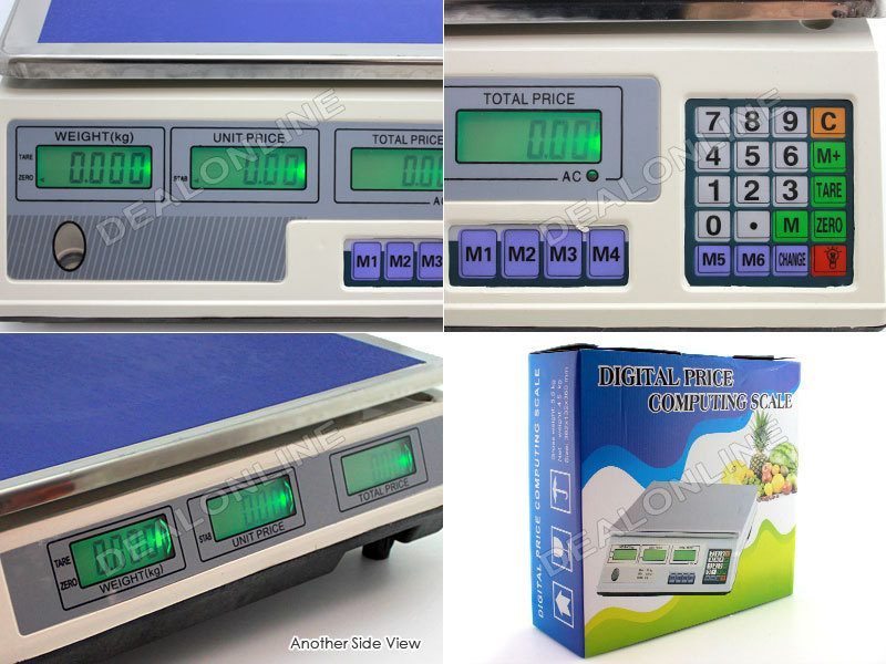 Scale Rechargeable 40KG/5G Digital Industrial Scale LCD with Light Carousel 2