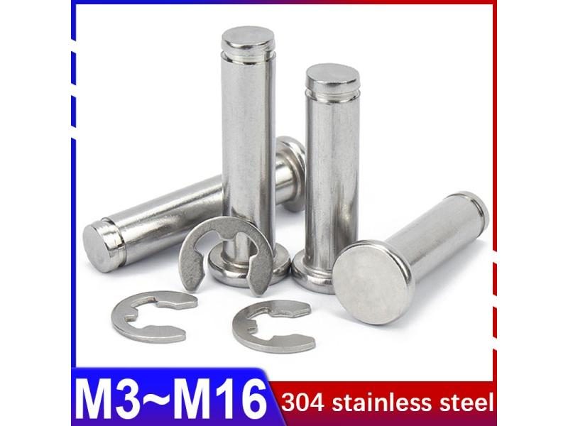 M3M4M5M6M8M10M12M16 304 Stainless Steel Flat Head With Grooved Pin Shaft Carousel 1