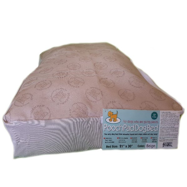 DOG BED POOCHPADS for UNCONTROLLED LEAKS LARGE BEIGE Carousel 1