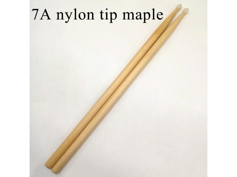2B 5B 5A 7A OAK 5B 7A Maple Drum Sticks 1 12 Pair With Nylon Tip Carousel 1