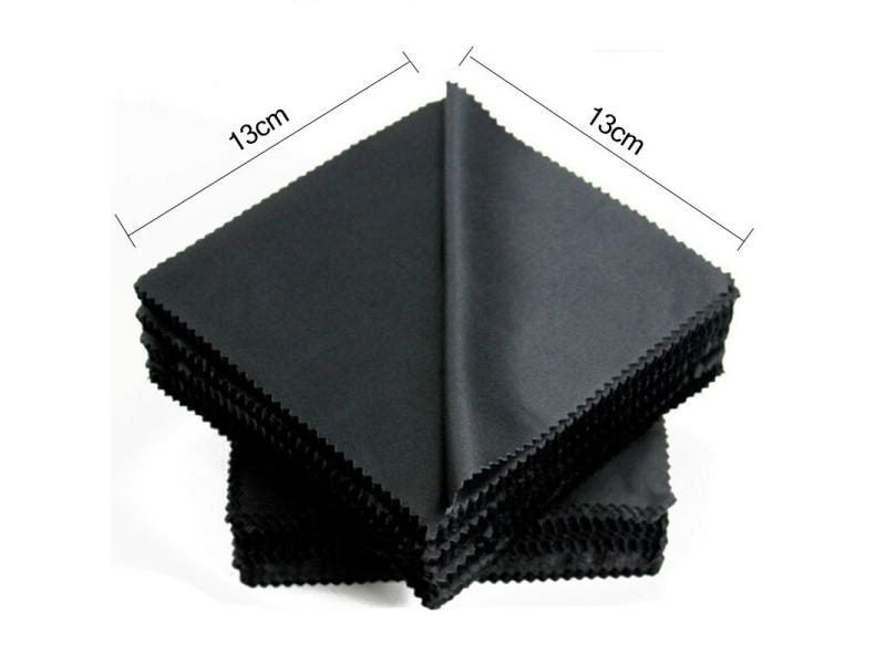 20 Pcs/lot Black Microfiber Sunglasses Eyeglasses Cleaning Cloth 13*13cm Carousel 1