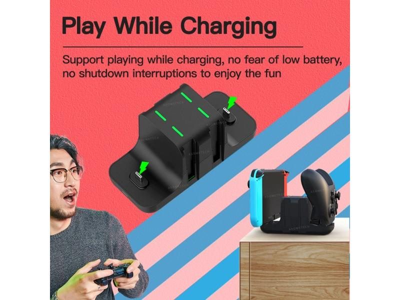 6 In 1 Charging Dock For Nintendo Switch Joy-con Gamepad Carousel 1