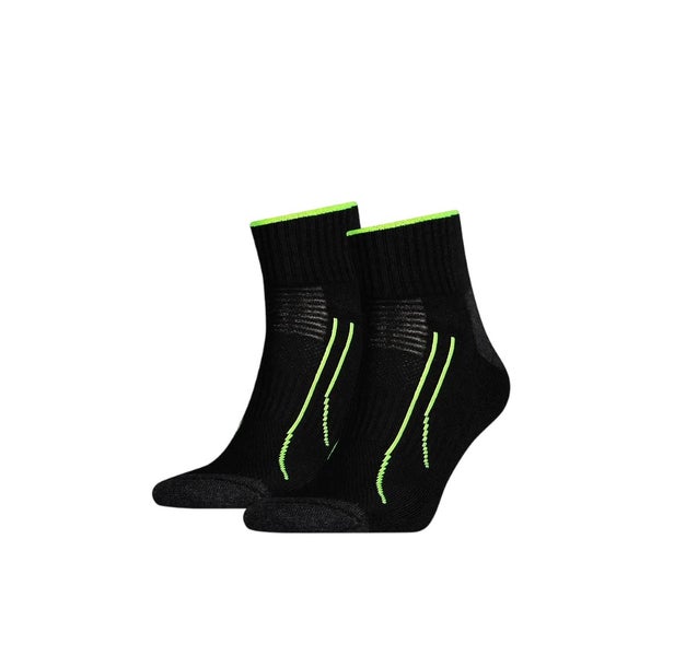 8 x Unisex Puma Performance Training Quarter Crew Black Socks Carousel 1