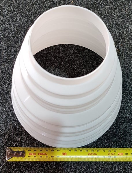 Ventilation Ducting Adaptor - 80mm to 200mm - Cuttable To Size Carousel 2