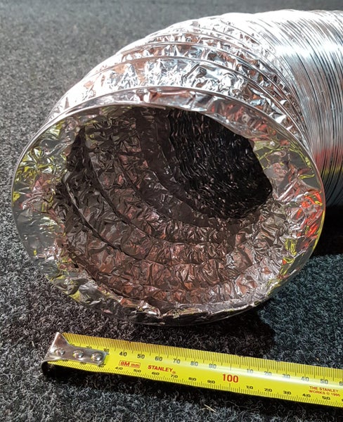 150mm Aluminium Foil Ventilation Pipe / Ducting - 6m - non-insulated Carousel 1