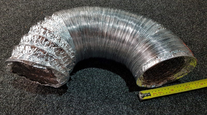 150mm Aluminium Foil Ventilation Pipe / Ducting - 6m - non-insulated Carousel 2