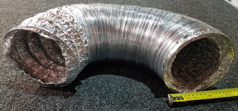 150mm Aluminium Foil Ventilation Pipe / Ducting - 6m - non-insulated Carousel 3