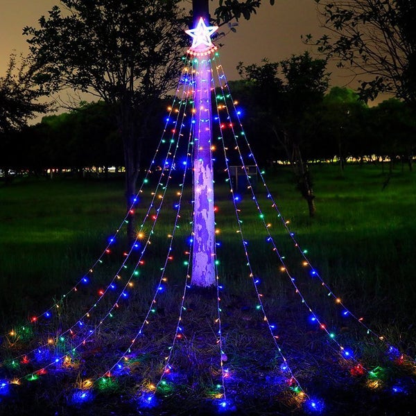 NEW Waterproof Solar Christmas Waterfall Fairy String Lights Party lights Carousel 7