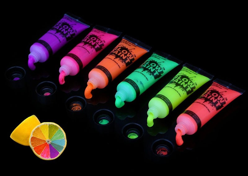 24pcs Glow UV Blacklight Face Body Paint Carousel 1