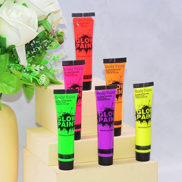24pcs Glow UV Blacklight Face Body Paint Carousel 11