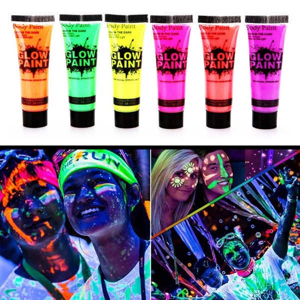 24pcs Glow UV Blacklight Face Body Paint Carousel 1