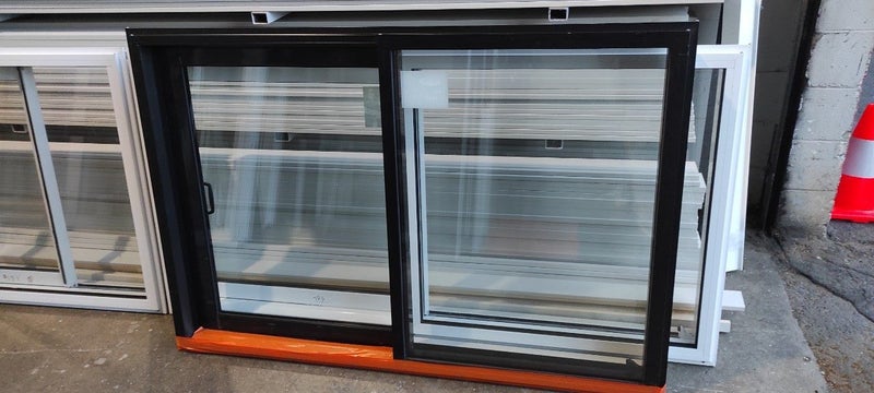 Barnd new aluminium sliding window - matt black Carousel 1