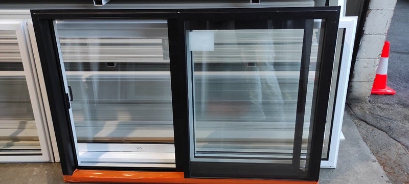 Barnd new aluminium sliding window - matt black Carousel 8