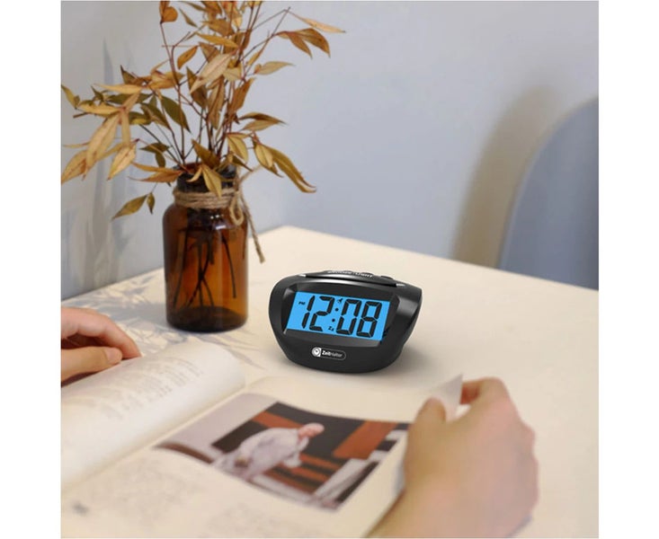 Digital Plastic LCD Screen Alarm Clock Snooze Large Display Ascending Sound E... Carousel 7