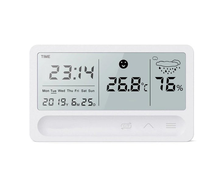 Multifunction Chargeable Thermometer Hygrometer Automatic Electronic Temperat... Carousel 1