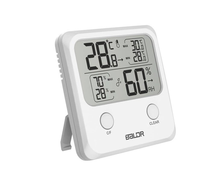 BALDR Mini Digital Thermometer Hygrometer MAX/MIN Display Temperature Humidit... Carousel 1