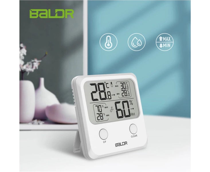 BALDR Mini Digital Thermometer Hygrometer MAX/MIN Display Temperature Humidit... Carousel 2