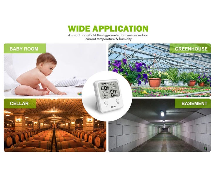 BALDR Mini Digital Thermometer Hygrometer MAX/MIN Display Temperature Humidit... Carousel 4